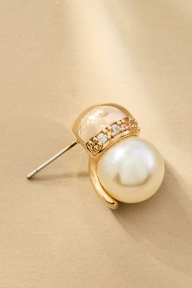 Dandy Pearl Vintage Earrings #1