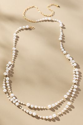 Delicate Double-Strand Pearl Necklace