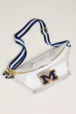 Stoney Clover Lane Clear College Football Belt Bag In Transparent