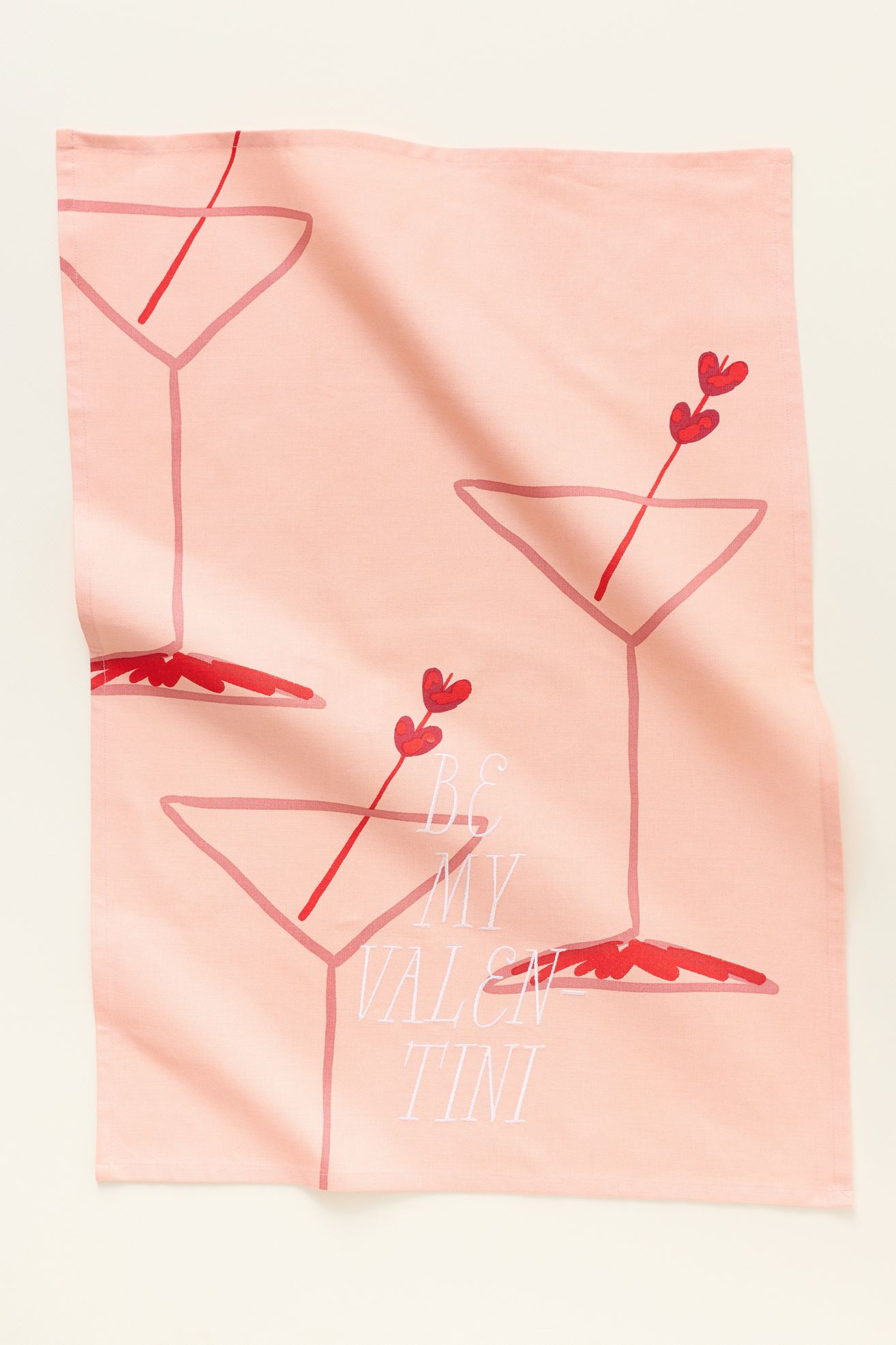 Be My Valentini Dish Towel - Pink, One Size