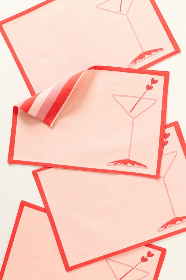 Be My Valentini Reversible Placemats, Set of 4 #1