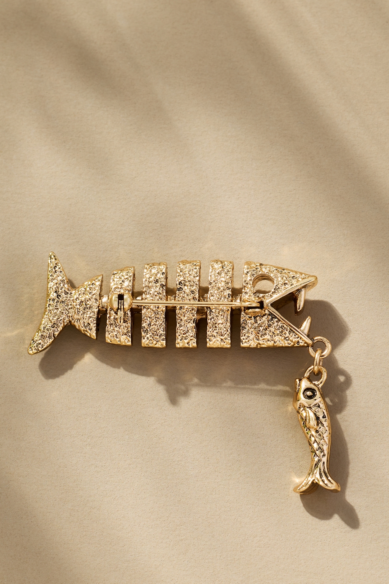 Fish Drop Brooch
