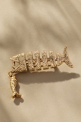 Fish Drop Brooch
