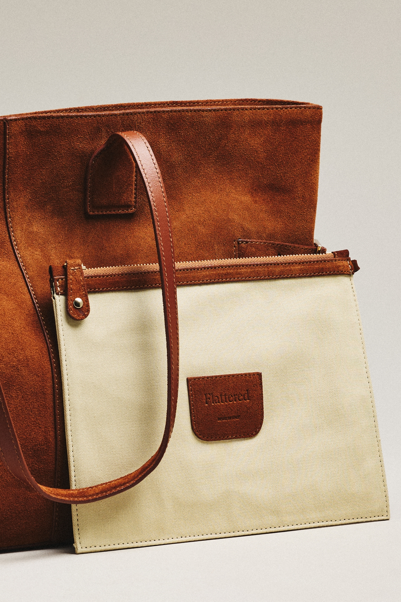 Flattered Lesley Leather Tote Bag