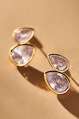 By Anthropologie Weddings Pear Post Earrings In Gold