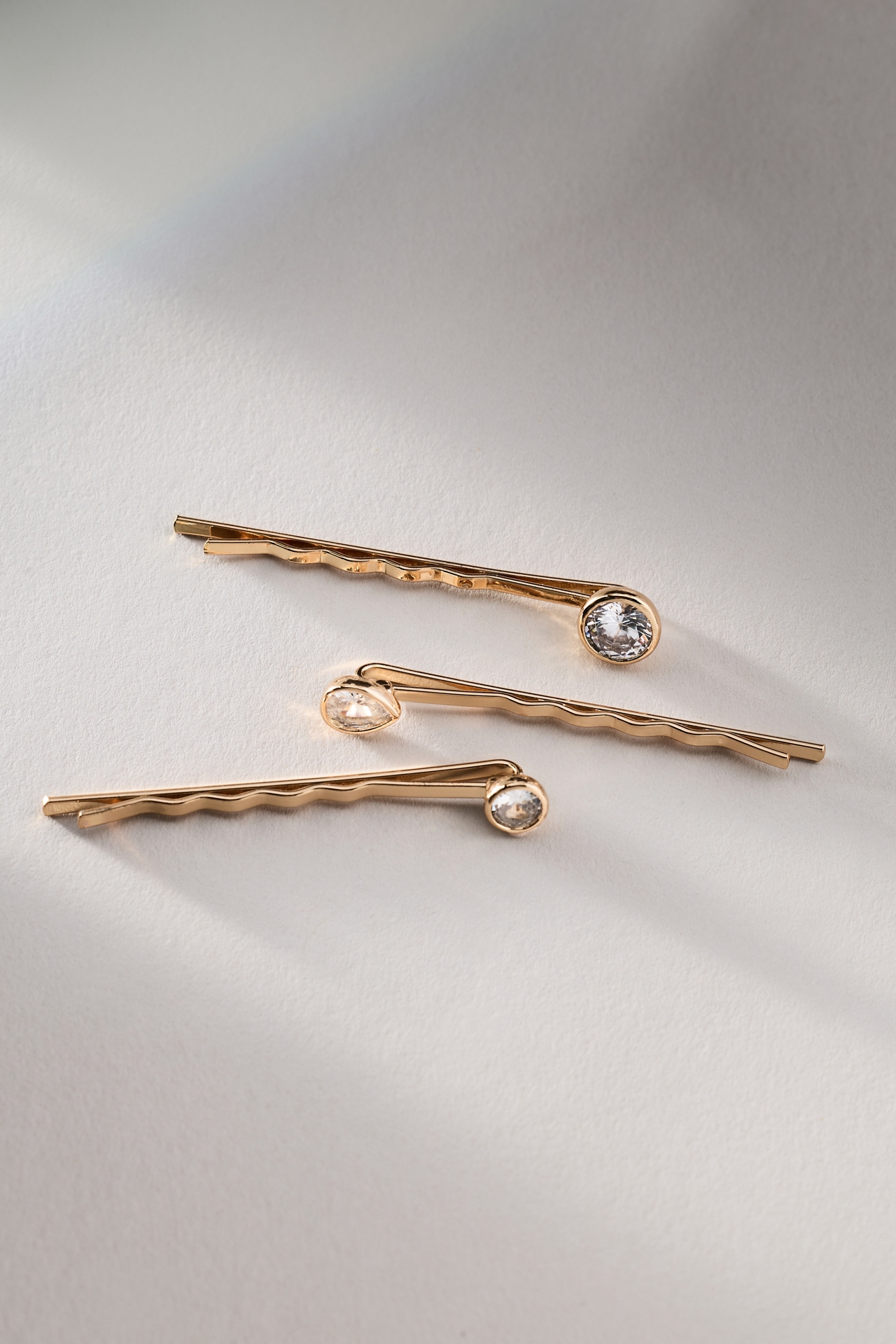 By Anthropologie Weddings Crystal Hair Pins, Set of 3