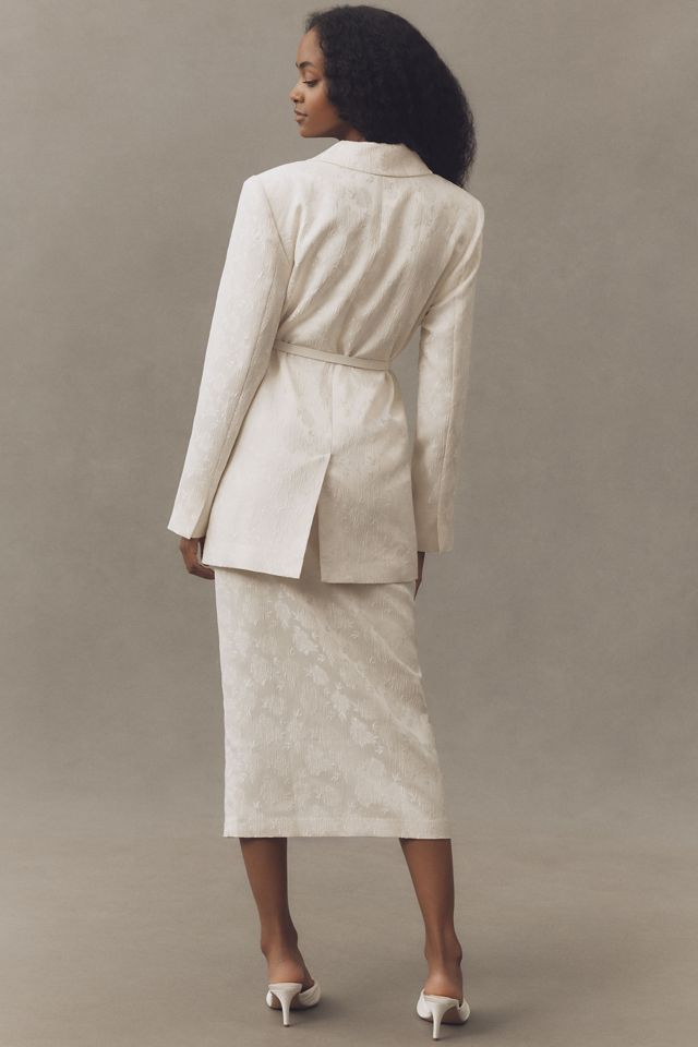 Hutch Jacquard Blazer & Midi Skirt Set #2