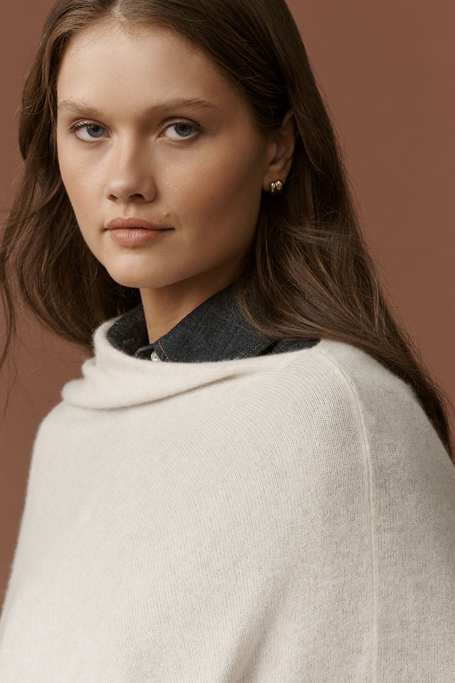 By Anthropologie Cashmere Poncho Wrap #3