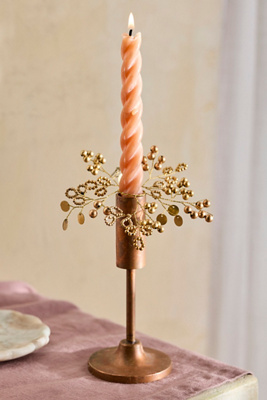 Gilded Botanical Beaded Candle Wreaths, Set of 2 product page