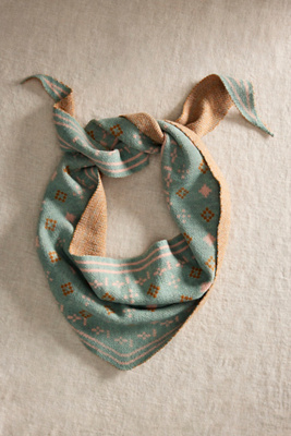 Terrain Foulard Triangle Scarf In Blue