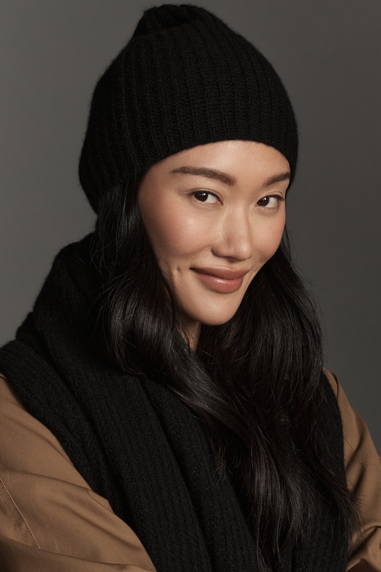 Maeve Ribbed Cashmere Wrap