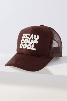 Clare V . Beaucoup Cool Trucker Hat In Brown