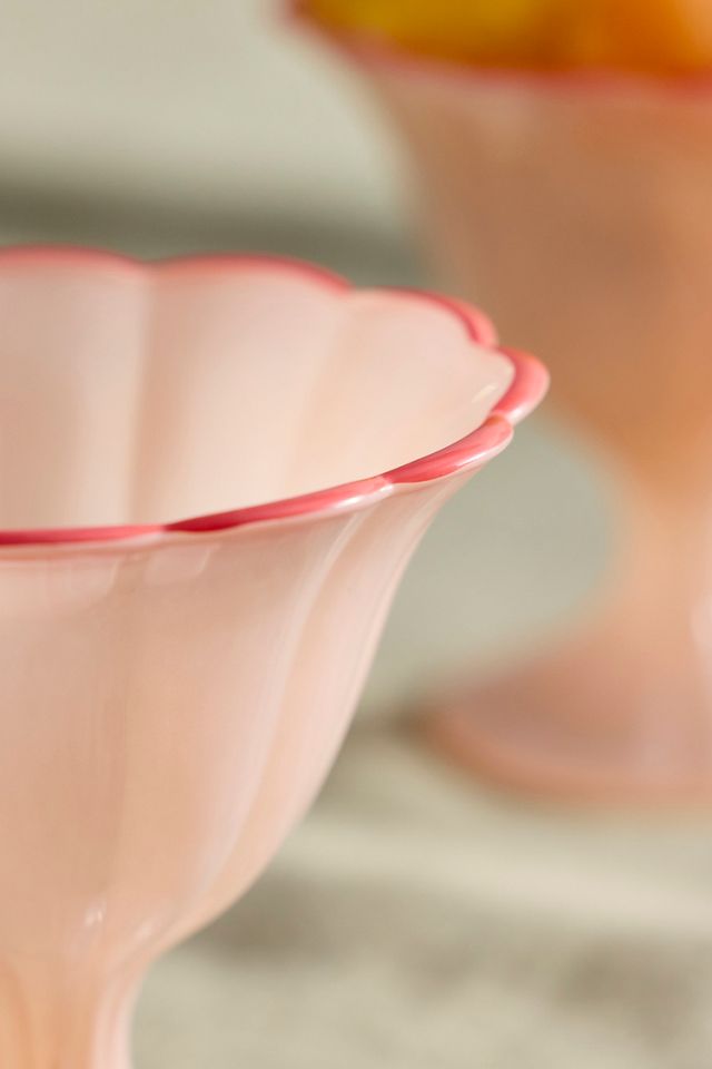 Ruffle Rim Dessert Coupes, Set of 2 #1
