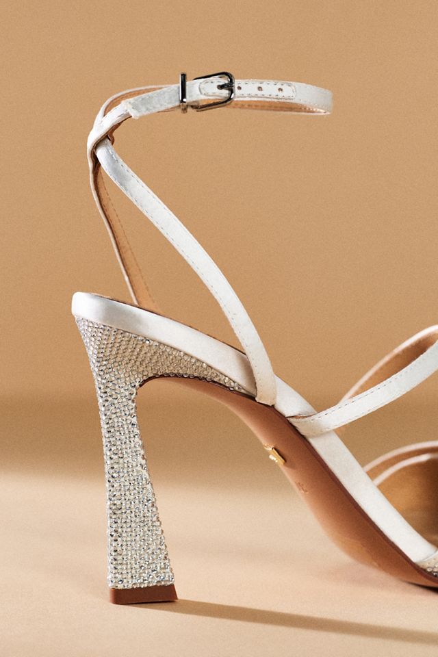 Lola Cruz Strappy Crystal Heeled Sandals #2