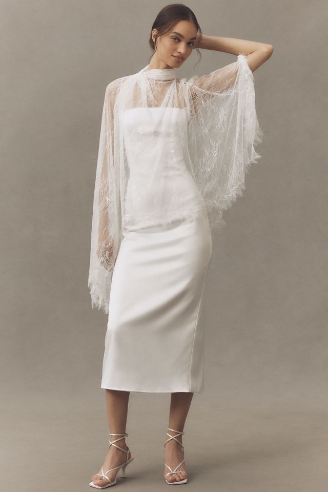 BHLDN Lace Drape Cape #2