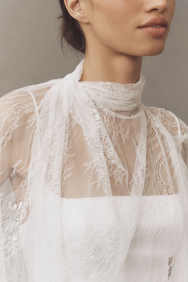 BHLDN Lace Drape Cape #3