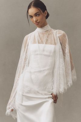 BHLDN Lace Drape Cape