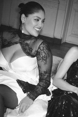 Geisha Designs Long-Sleeve Lace Topper