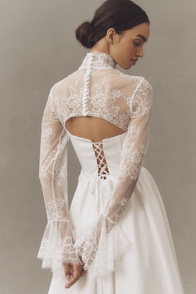 Geisha Designs Long-Sleeve Lace Topper #2