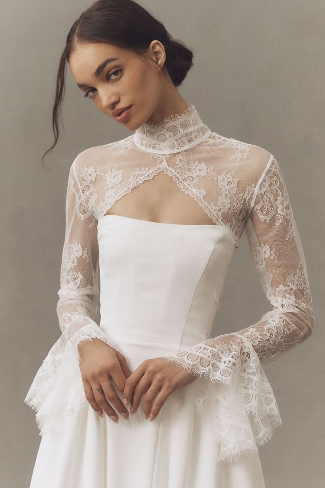 Geisha Designs Long-Sleeve Lace Topper #1
