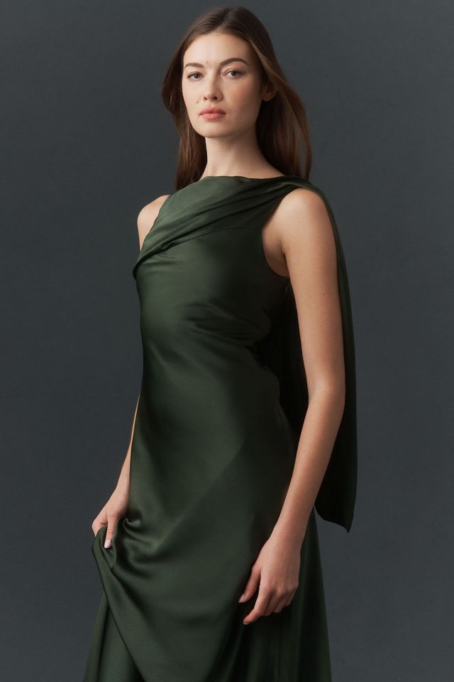 BHLDN Caped Open-Back Maxi Dress #2