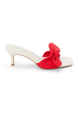 Coconuts By Matisse Uptown Bow Heeled Sandals In Red