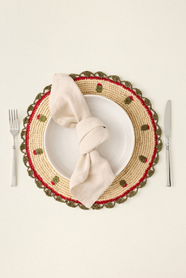 Handwoven Olive Placemat