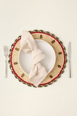 Payton James Handwoven Olive Placemat