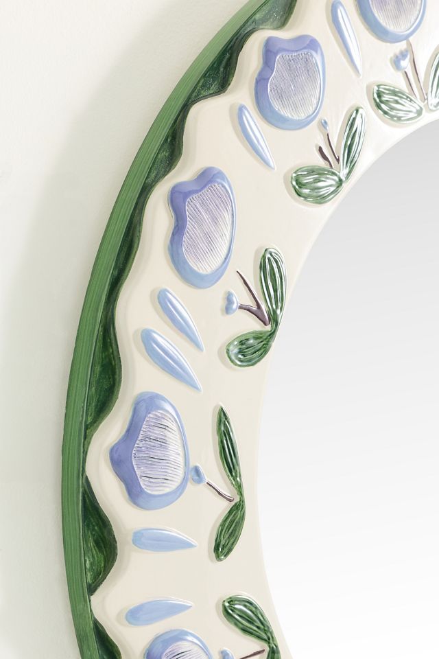 Tulip Flower Round Wall Mirror #1