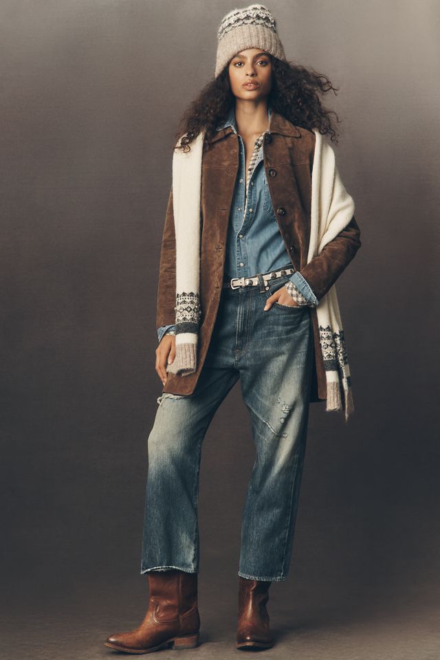 By Anthropologie Embellished Fairisle Scarf #2