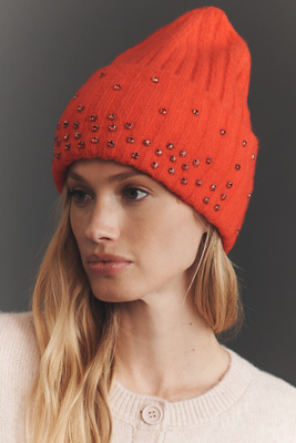 By Anthropologie Rhinestone Embellished Beanie | Anthropologie display picture 2