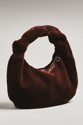 By Anthropologie Faux-fur Shoulder Bag In Brown