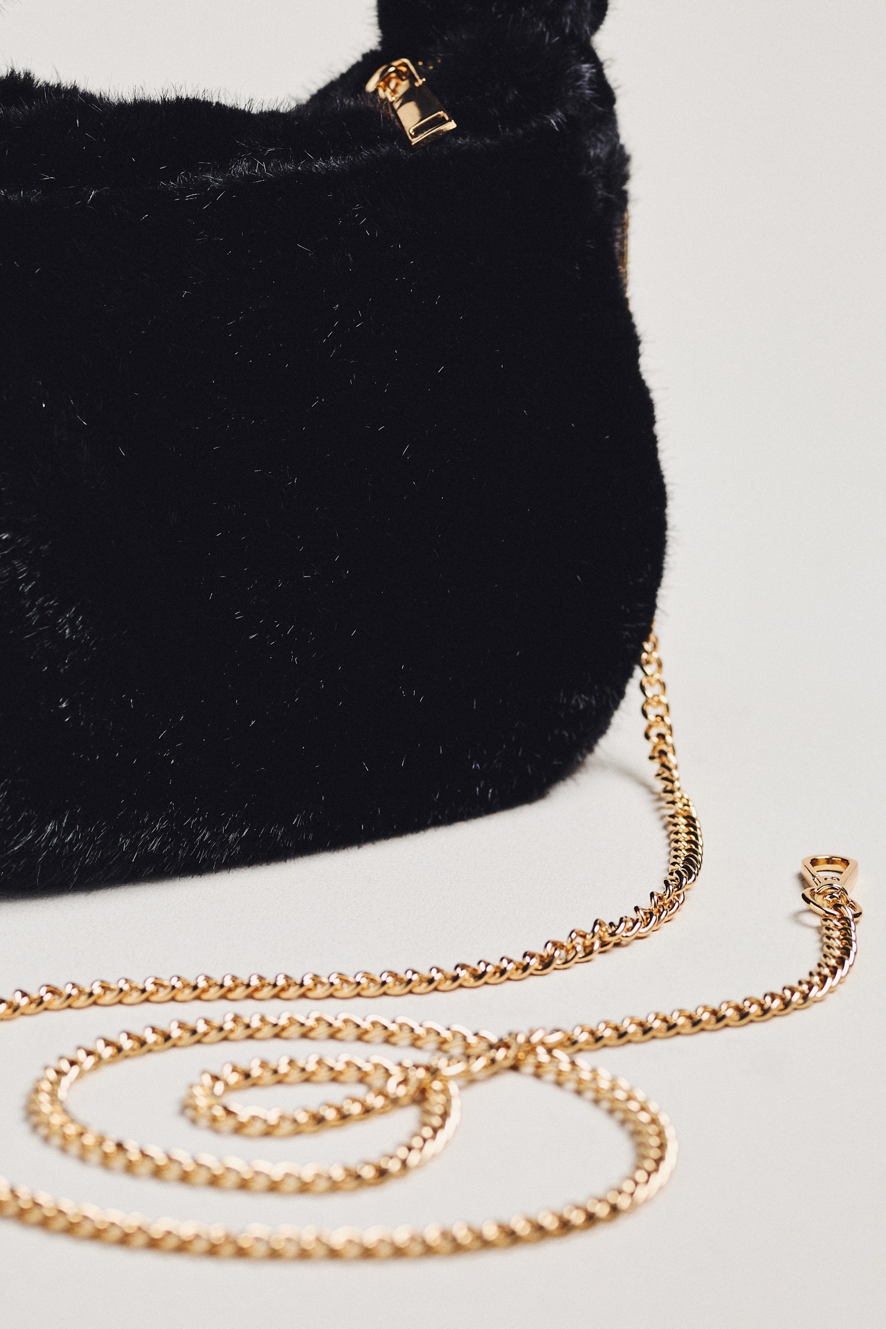 Urban Expressions Faux-Fur Mini Knotted Bag