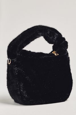 Urban Expressions Faux Fur Mini Knotted Bag