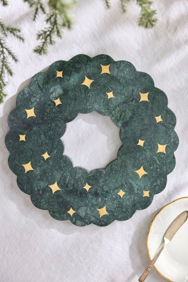Marble Wreath Serving Board #2