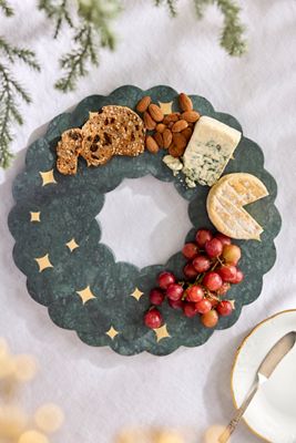 Marble Wreath Serving Board