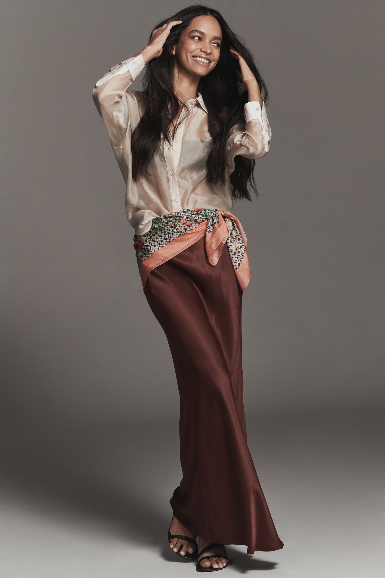 Maeve Floral Silk Scarf