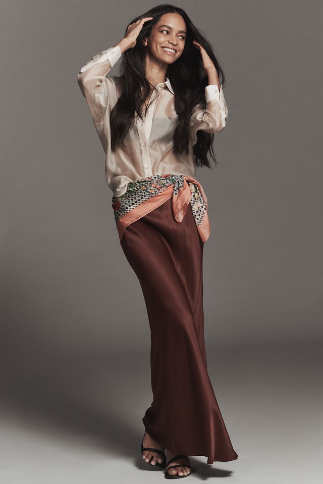 Maeve Floral Silk Scarf #1