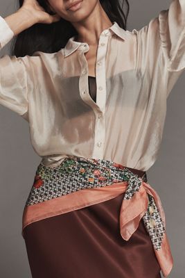 Maeve Floral Silk Scarf
