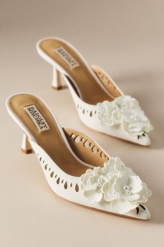 Badgley Mischka Elaina Scarpe Décolleté Donna Con Punta E Piattaforma - Bianco Tenue, 38 EU