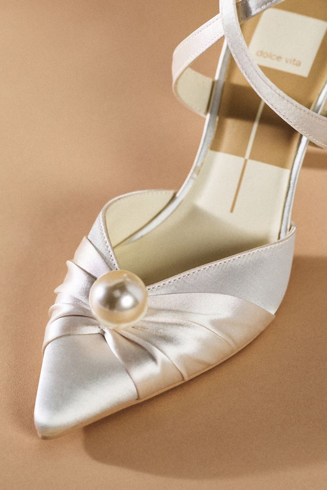 Dolce Vita Kaysey Pearl Satin Heels #2