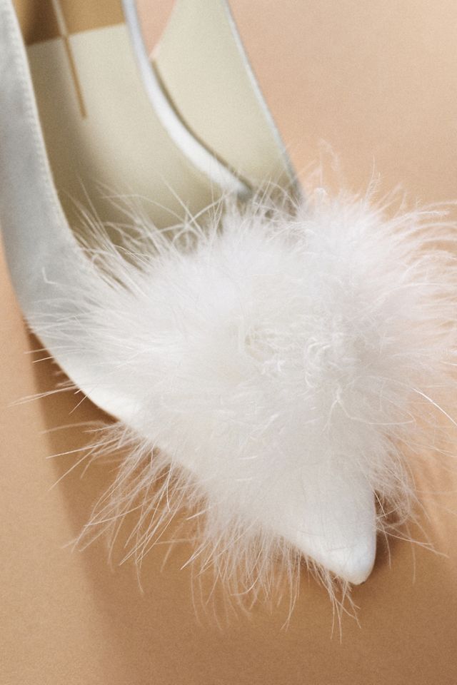 Dolce Vita Kamy Faux-Fur Slingback Heels #2
