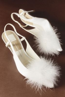 Dolce Vita Kamy Faux Fur Slingback Heels