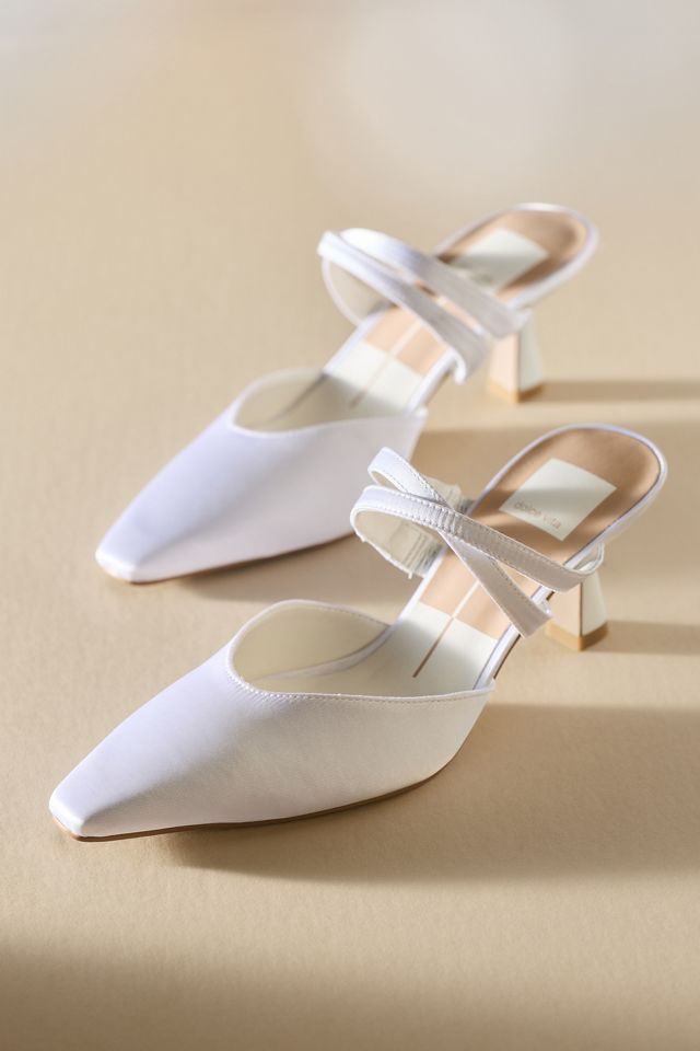 Dolce Vita Linore Pointed-Toe Satin Heels #1