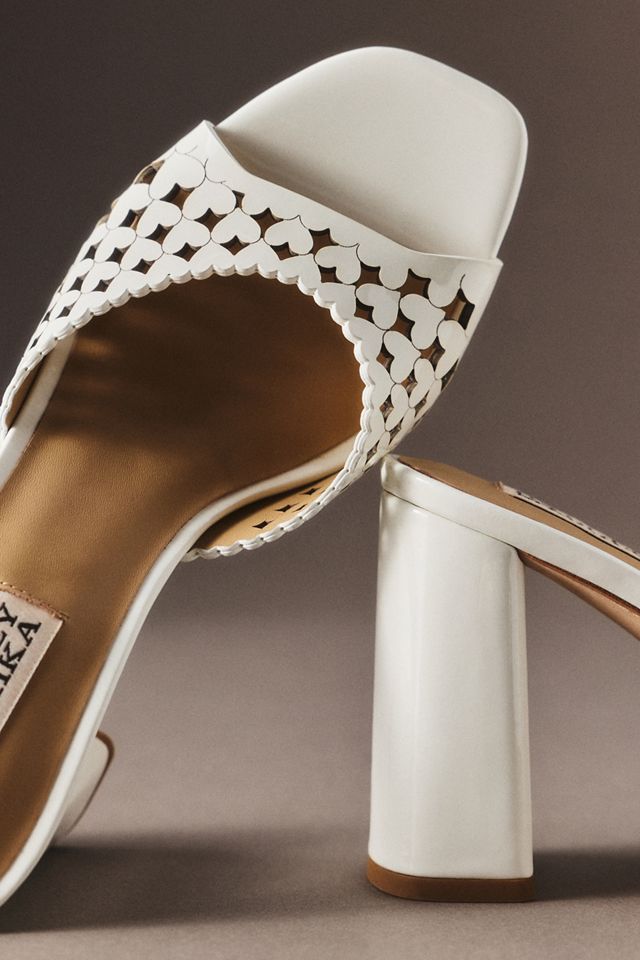Badgley Mischka Omni Block Heel Heart Sandals #1