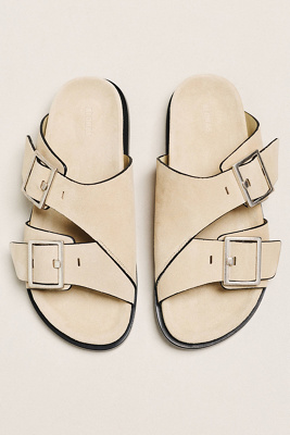 ALOHAS Alba Double Buckle Slide Sandals | Anthropologie