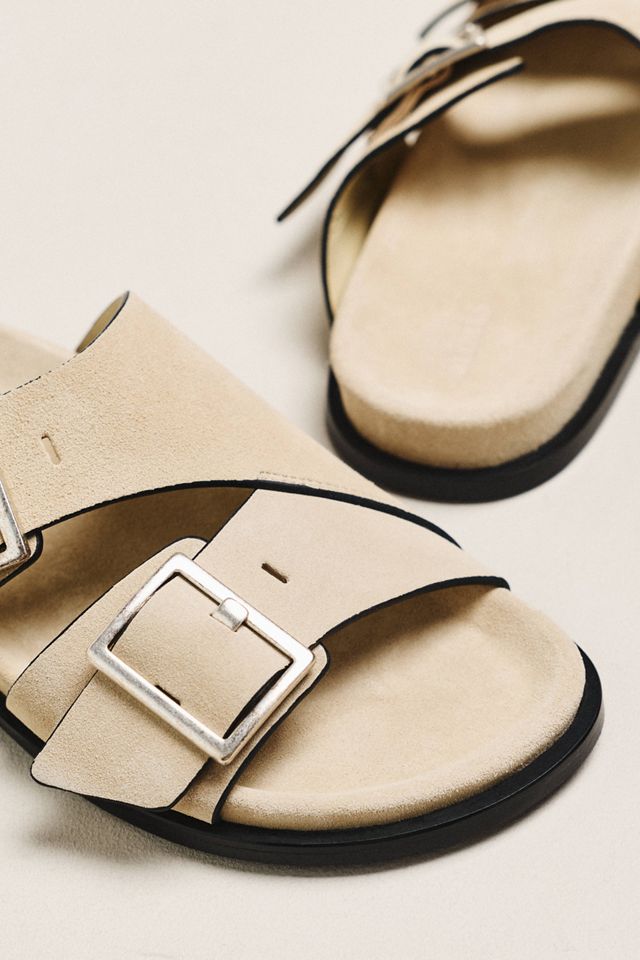 ALOHAS Alba Double Buckle Slide Sandals | Anthropologie