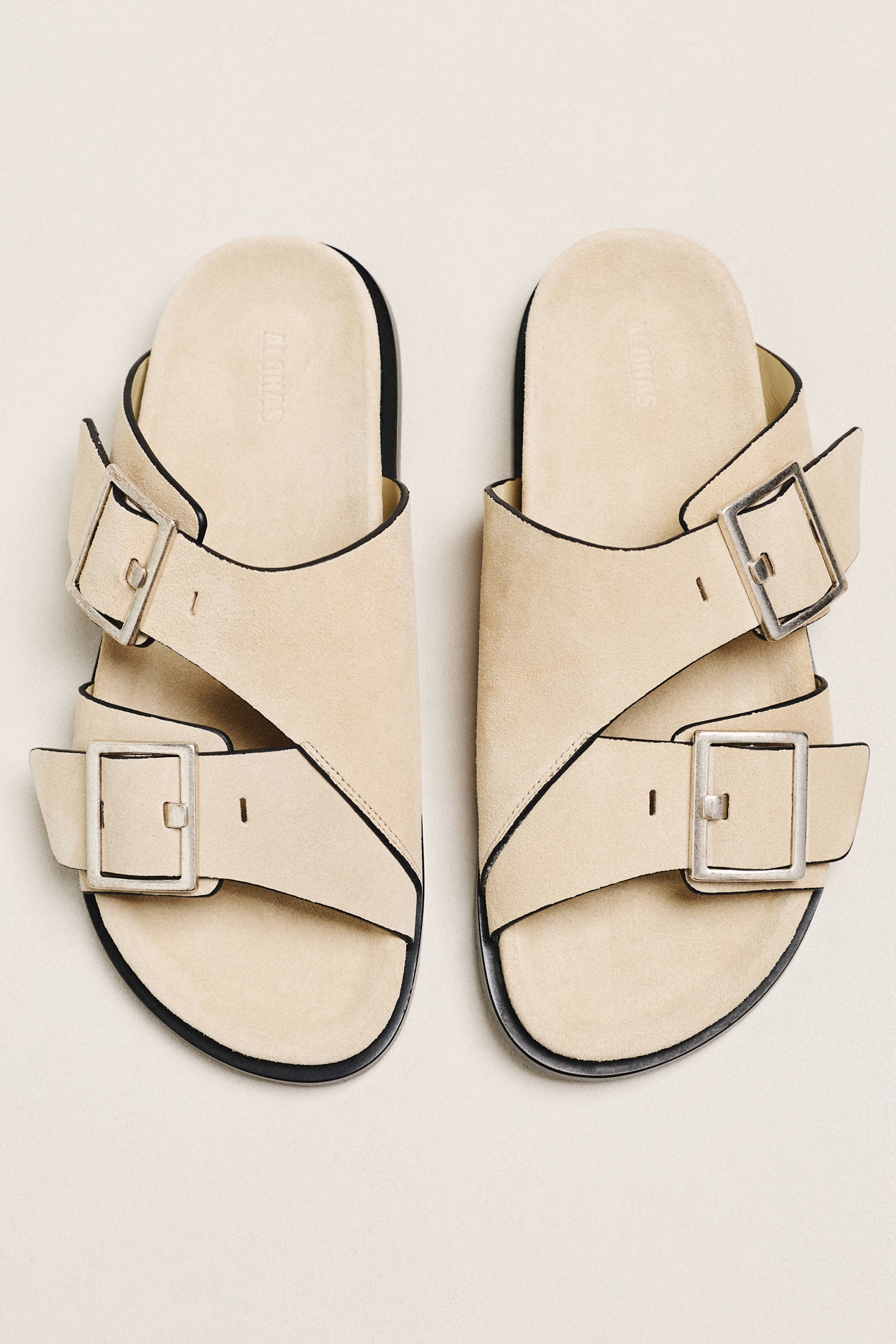 ALOHAS Alba Double Buckle Slide Sandals