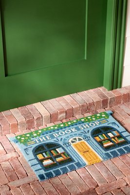 Book Shop Printed Coir Doormat