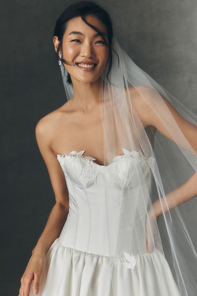 Watters Mora Motif Cathedral Veil #2
